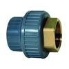 3-piece coupling in ABS/brass Serie: 550 PN10 - metric - cylindrical male BSPT